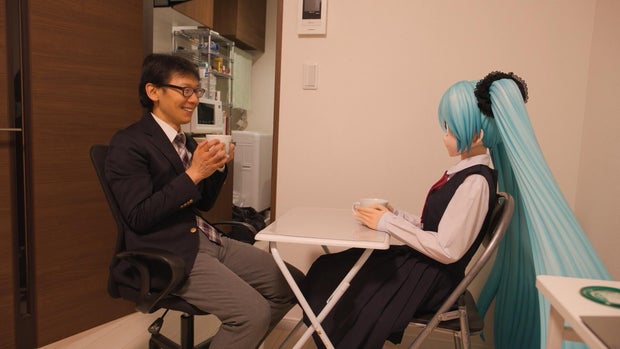 Akihiko Kondo and Miku 