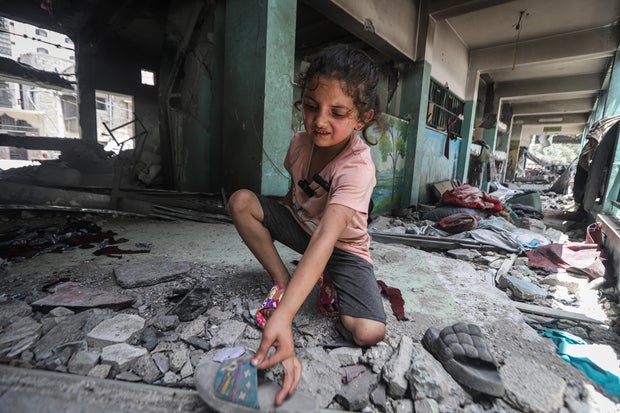 7-year-old Palestinian girl miraculously rescued from the flames 